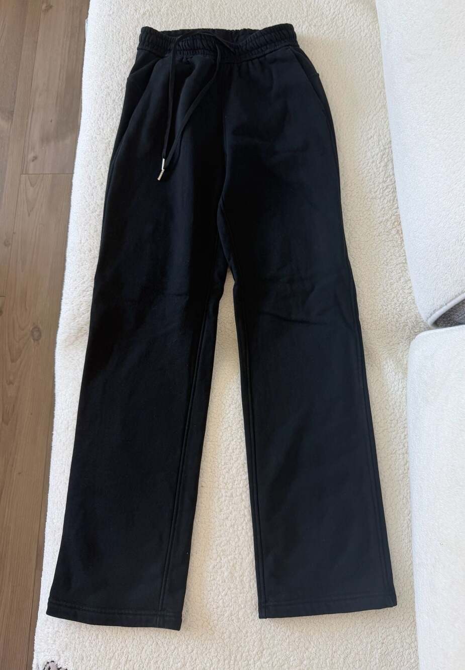 Fleece Lined Stretch Leggings Pants Lululemon Inspired  Black Size 6